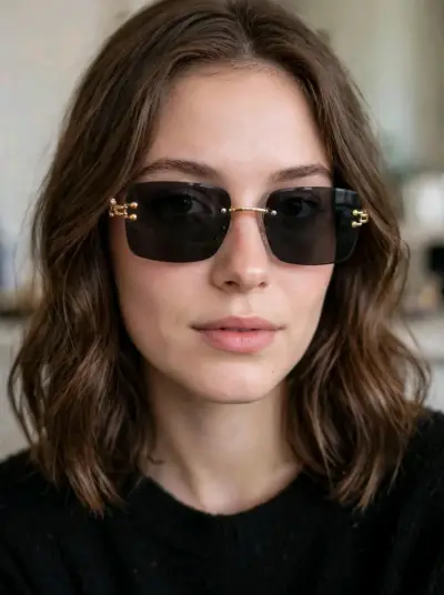 Lentes de sol estilo moderno unisex - miniatura 4