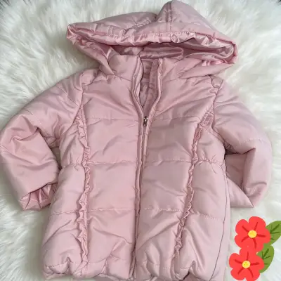 Parka rosa para bebé 9 meses - miniatura 2