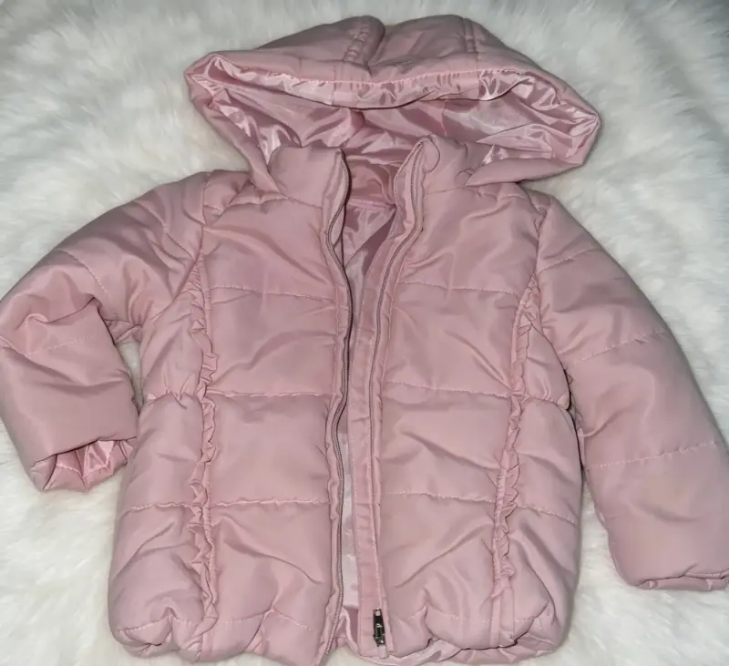 Parka rosa para bebé 9 meses - 3