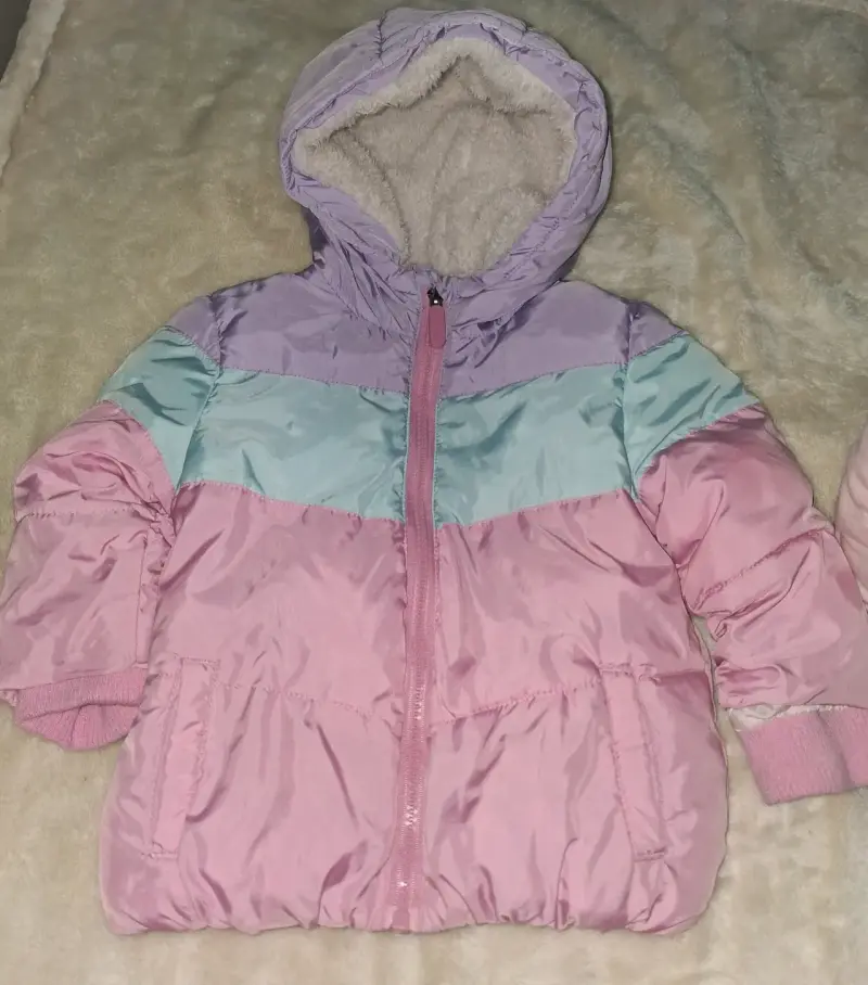 Chaqueta de invierno para niña con capucha - 3