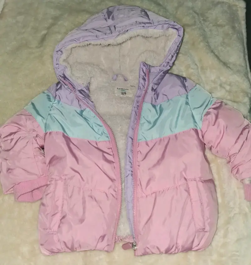 Chaqueta de invierno para niña con capucha - 5