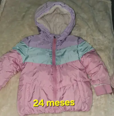 Chaqueta de invierno para niña con capucha - miniatura 6