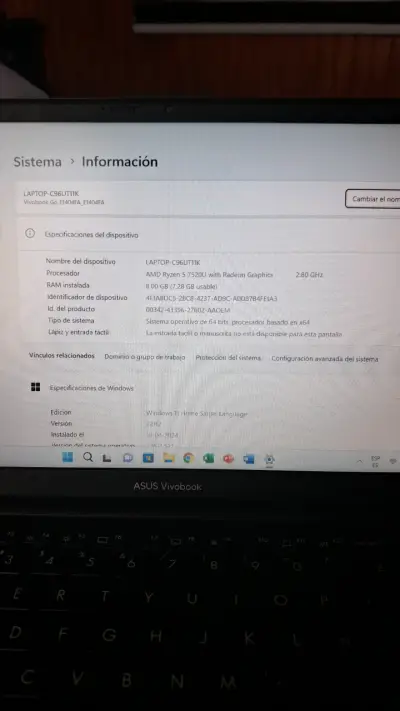 Laptop ASUS VivoBook con AMD Ryzen 5 - miniatura 4
