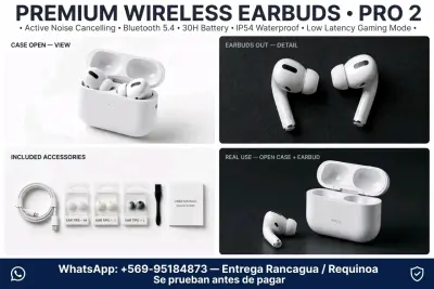 Audífonos  Premium Pro 2da Gen con Cancelació - miniatura 2
