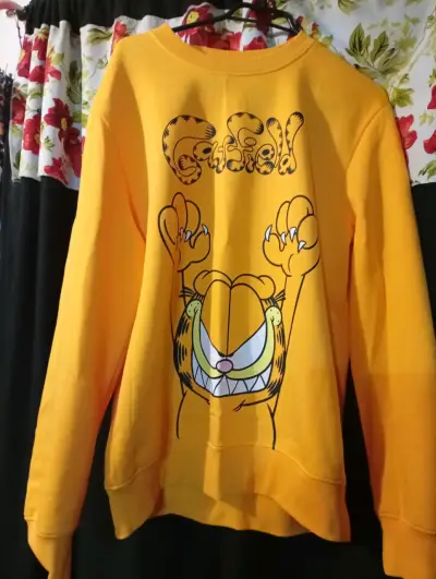 Polerón amarillo Garfield para adultos - miniatura 2
