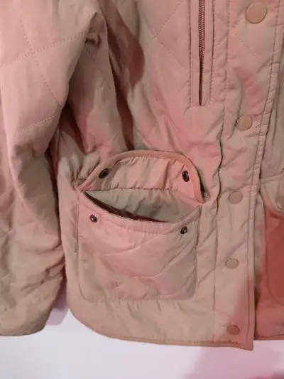Chaqueta Acolchada Beige Con Capucha XL - miniatura 2