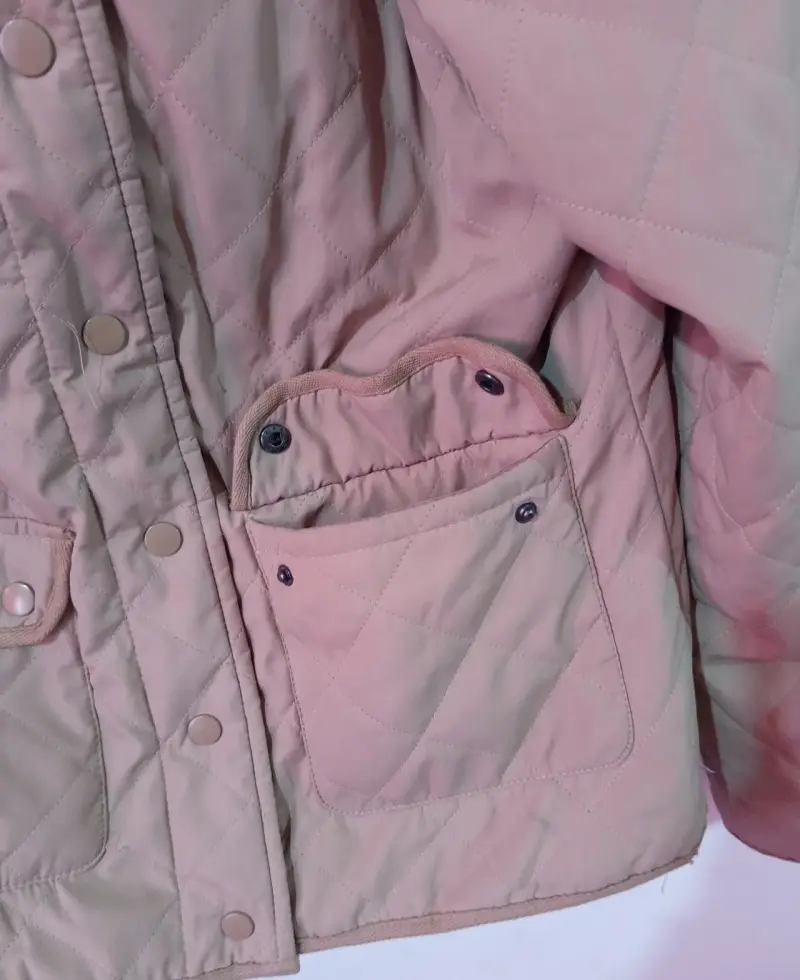 Chaqueta Acolchada Beige Con Capucha XL - 3
