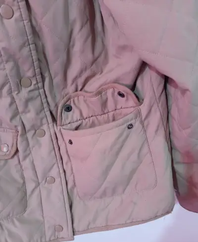 Chaqueta Acolchada Beige Con Capucha XL - miniatura 3