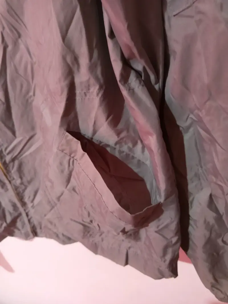 Cortaviento Gris Detalles Amarillos Hombre L - 3