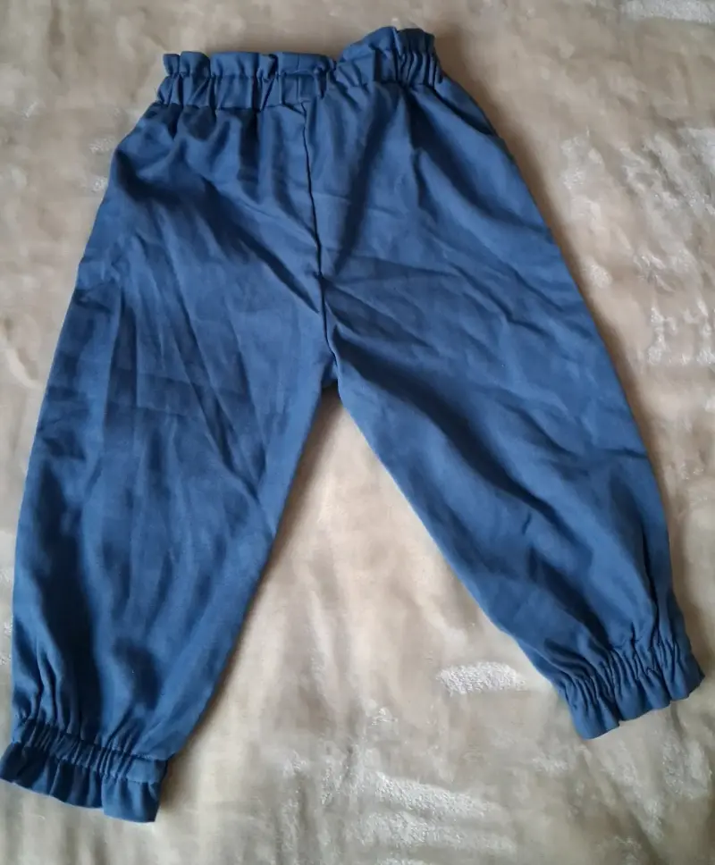 Pantalones azules para niños con cintura elástica - 2