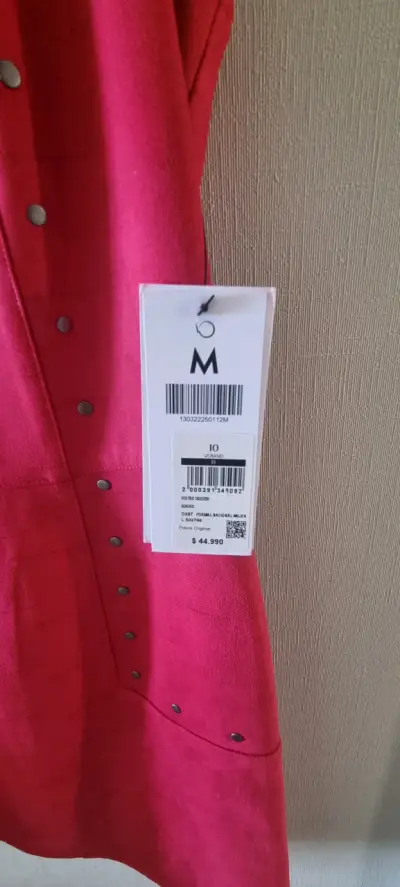 Vestido fucsia con tachas IO talla M - miniatura 2