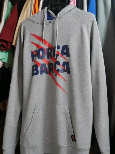 Polerón gris Força Barça con capucha - miniatura 1