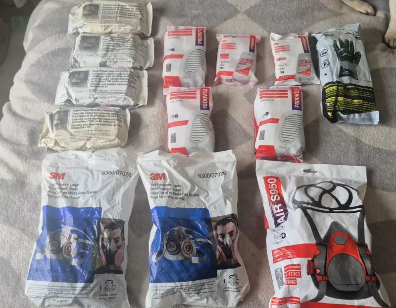 Kit de Protección Respiratoria 3M con Filtros y Cartuchos