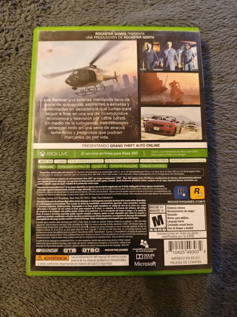 Juego Xbox 360 Grand Theft Auto V Best Seller - 2