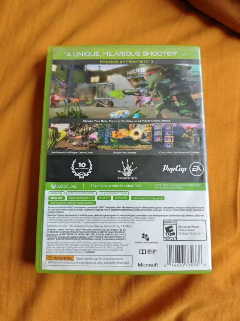 Juego Xbox 360 Plants vs Zombies Garden Warfare - 2