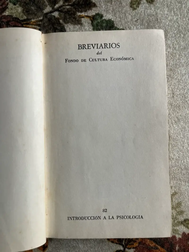 Libro Introducción a la Psicología de Werner Wolff - 2