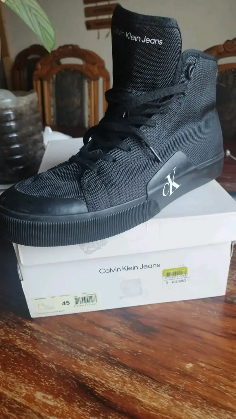 Zapatillas negras Calvin Klein talla 45