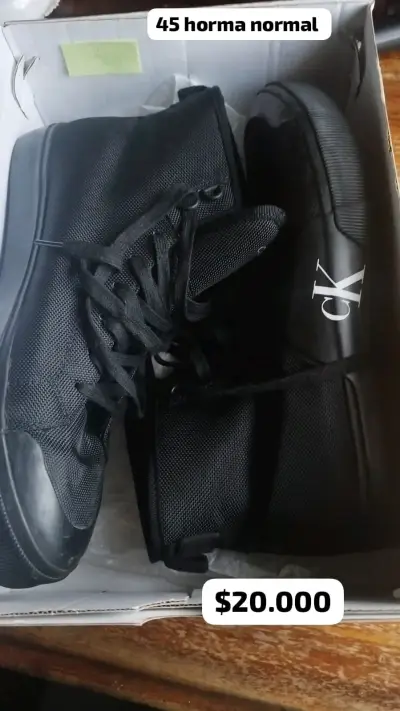 Zapatillas negras Calvin Klein talla 45 - miniatura 2