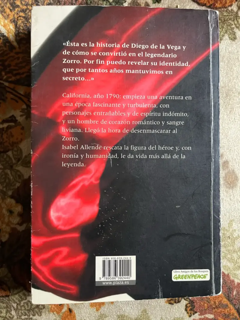 Libro 'El Zorro' de Isabel Allende - 3