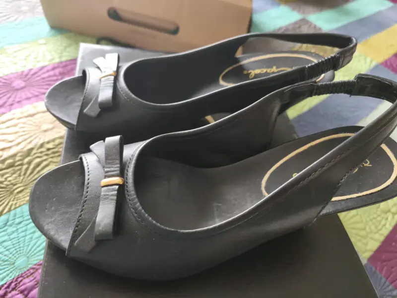 Sandalias negras de cuero con lazo Go! Gacel - 2