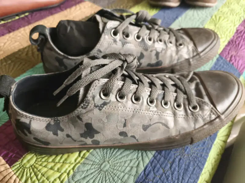 Zapatillas camufladas de lona para hombre - 1