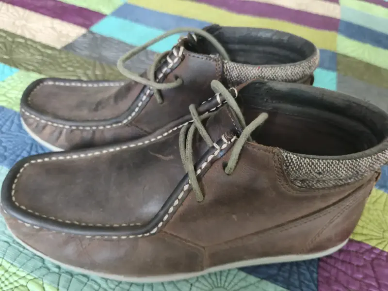 Zapatos de cuero marrón para hombre - 1