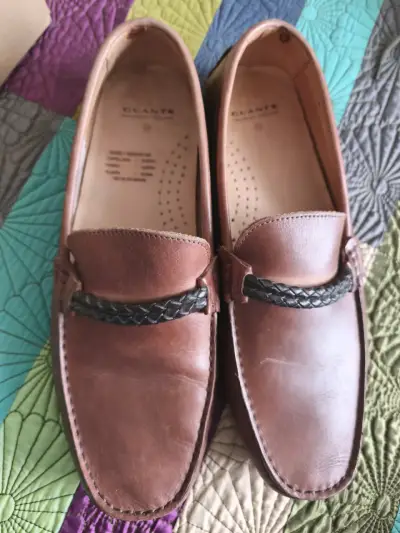 Mocasines de cuero marrón para hombre - miniatura 2