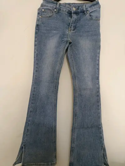 Jeans Elv talla 11-12 de mezclilla azul para niña - miniatura 1