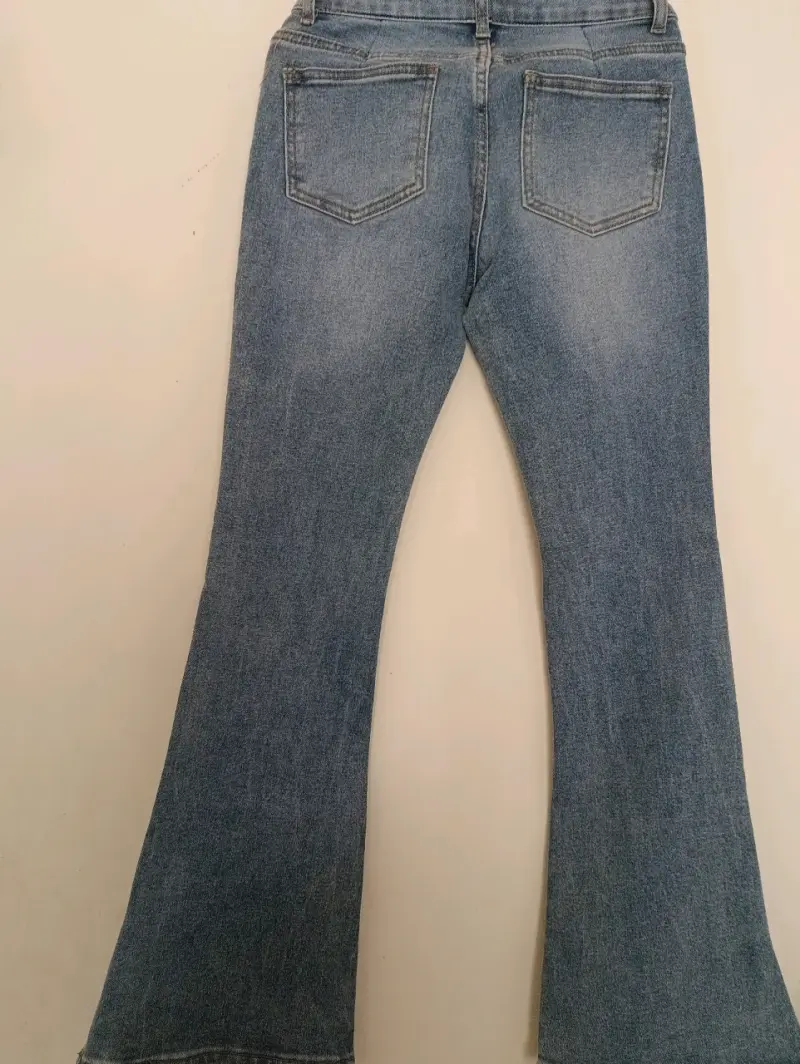Jeans Elv talla 11-12 de mezclilla azul para niña - 2