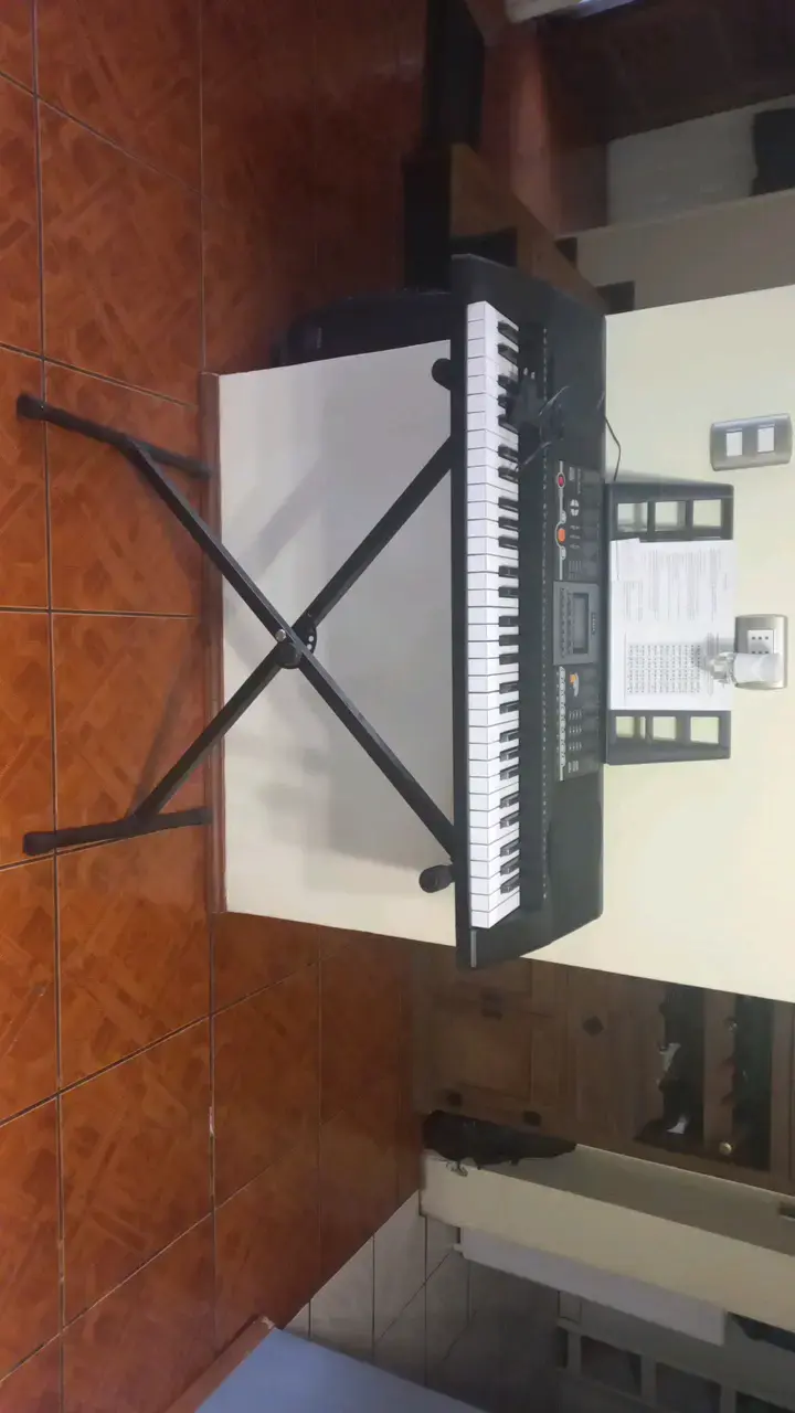 Teclado electrónico con soporte ajustable marca RK - 1