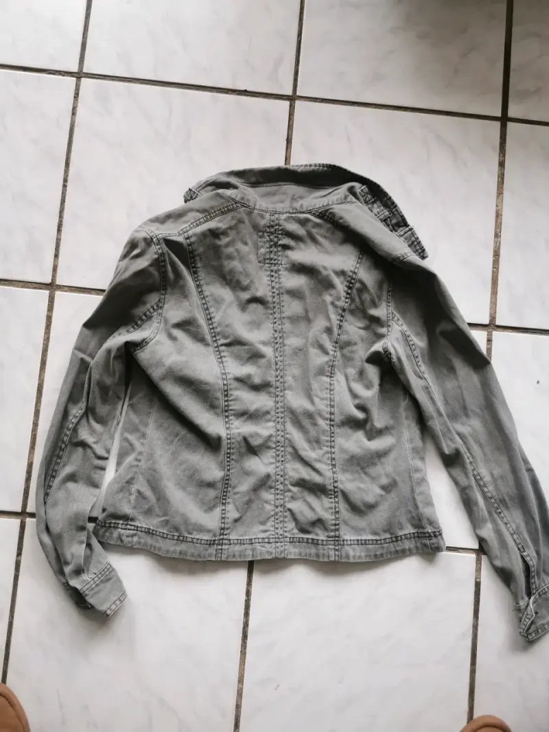 Chaqueta de mezclilla gris Lois Jeans para mujer - 3