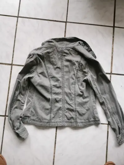 Chaqueta de mezclilla gris Lois Jeans para mujer - miniatura 3