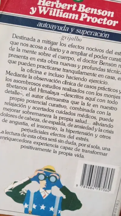 Libro 'La Relajación' de Herbert Benson y William Proctor - miniatura 2