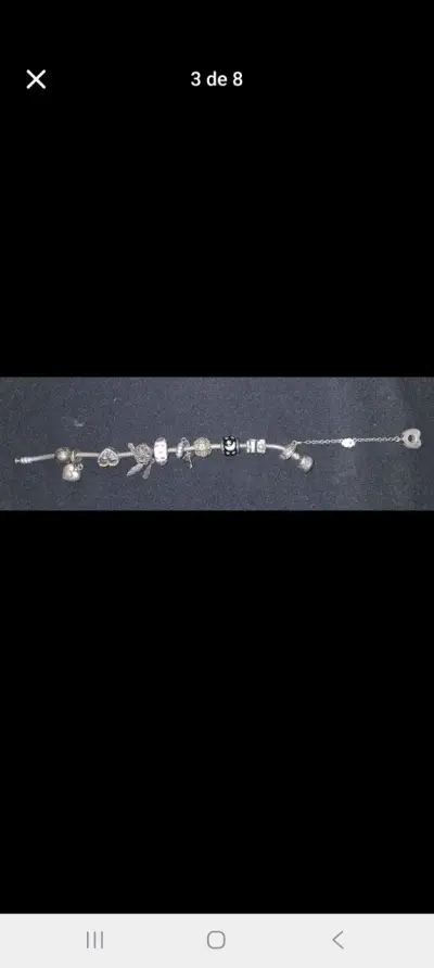 Pulsera de plata con dijes variados pandora - miniatura 3