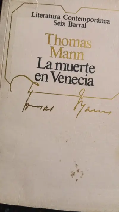 Libro 'La muerte en Venecia' de Thomas Mann - miniatura 1