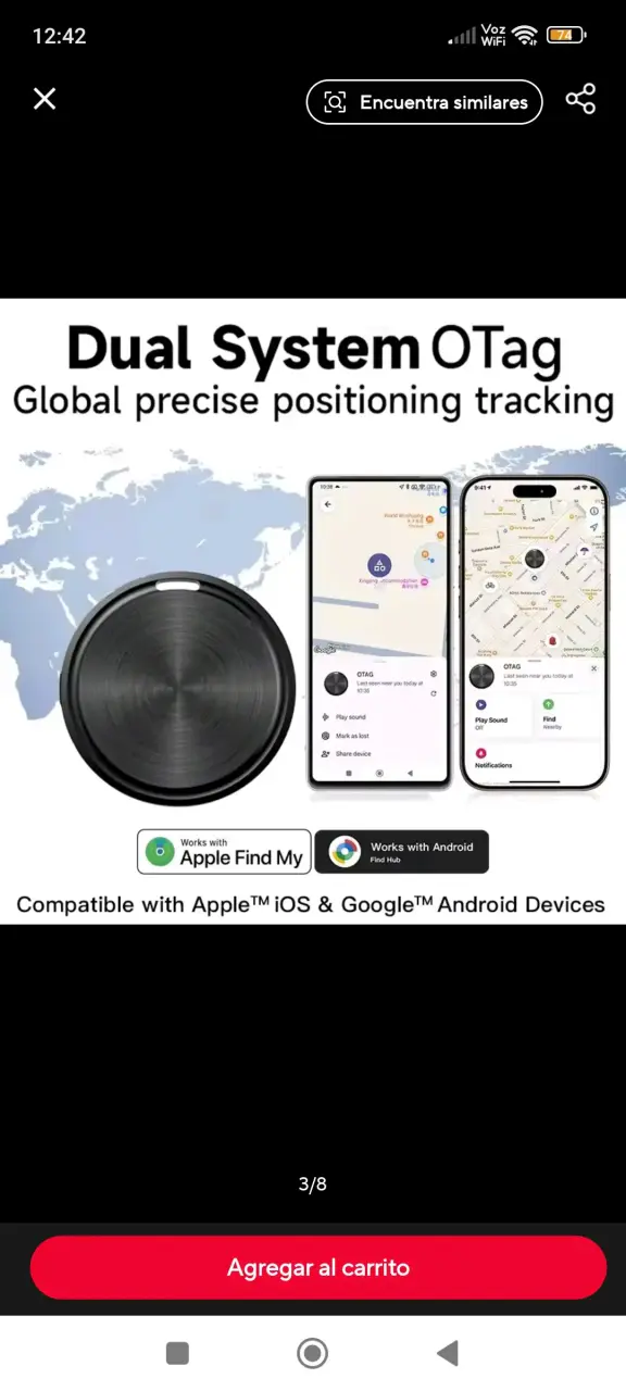 Localizador Dual System OTag para iOS y Android - 2