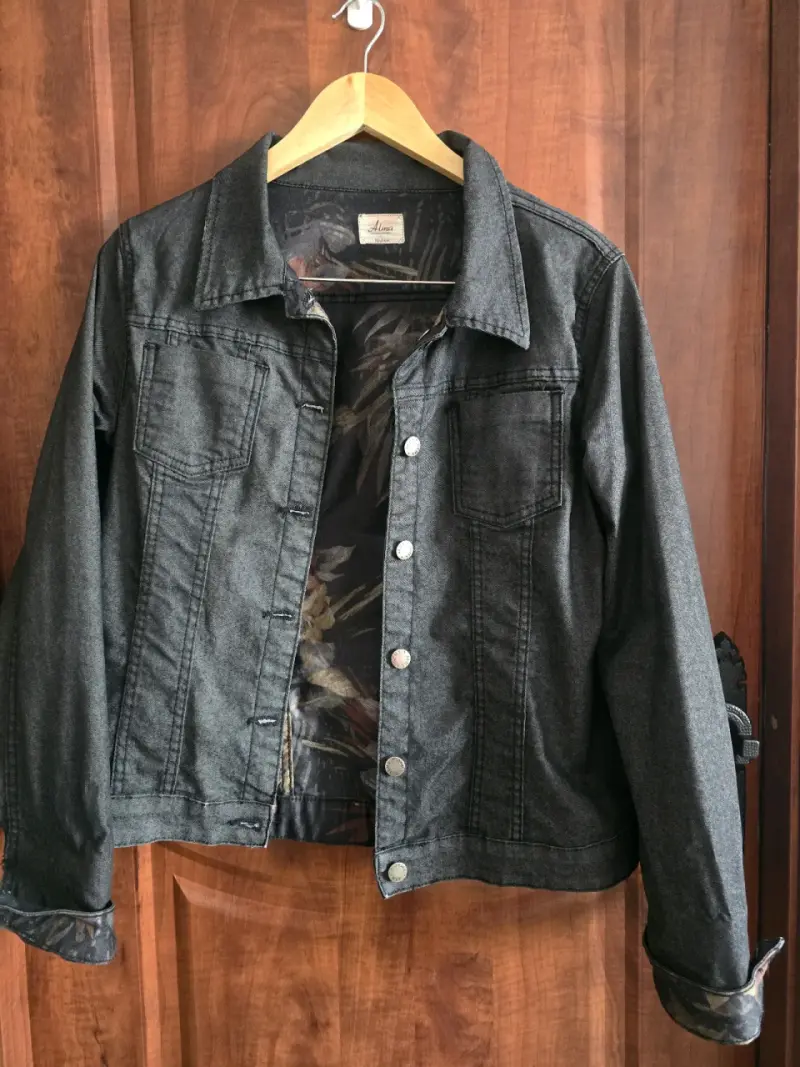 Chaqueta de mezclilla negra - 2
