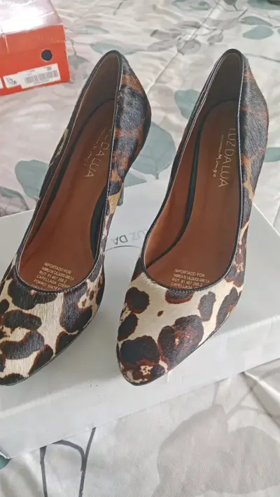 Zapatos de tacón animal print Luz Da Lua - miniatura 1