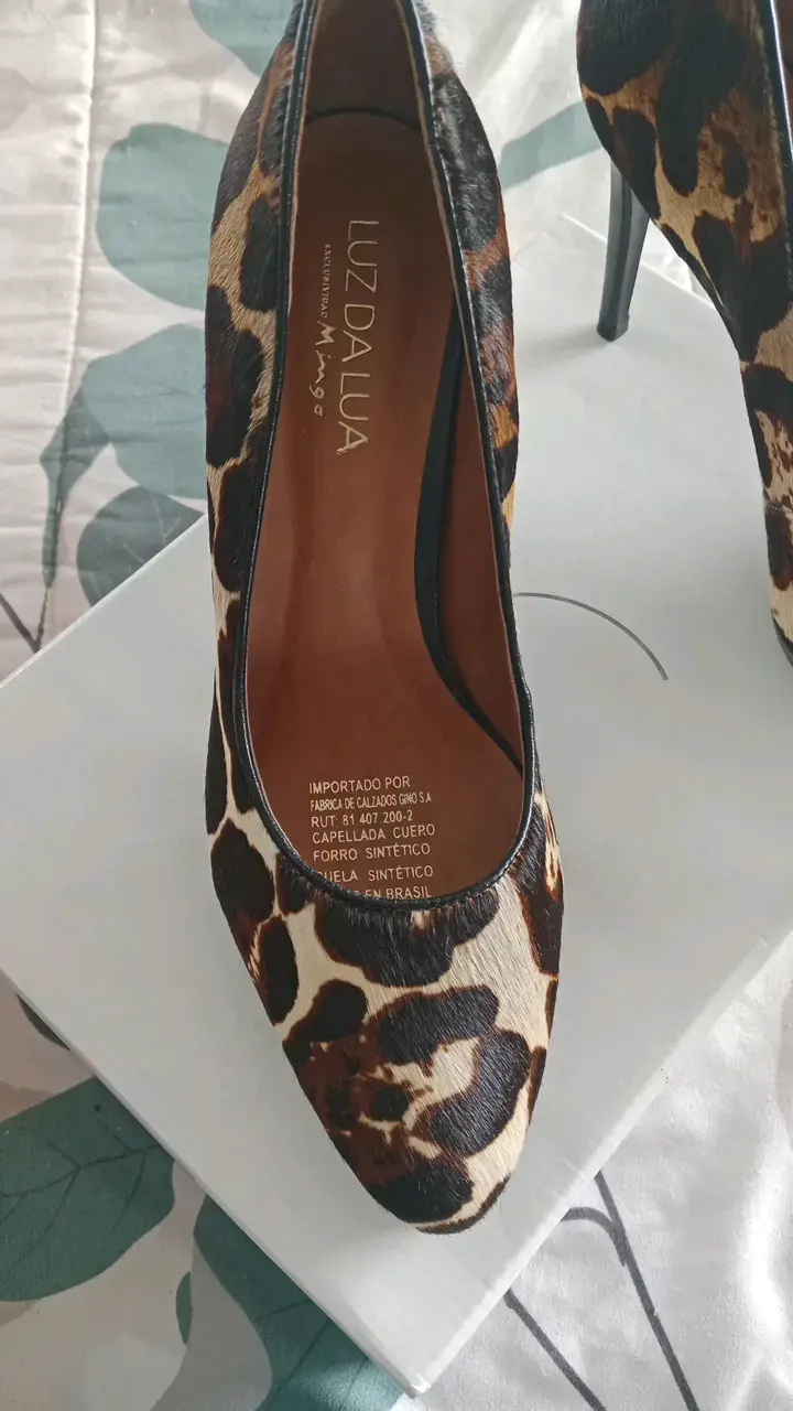 Zapatos de tacón animal print Luz Da Lua - 3