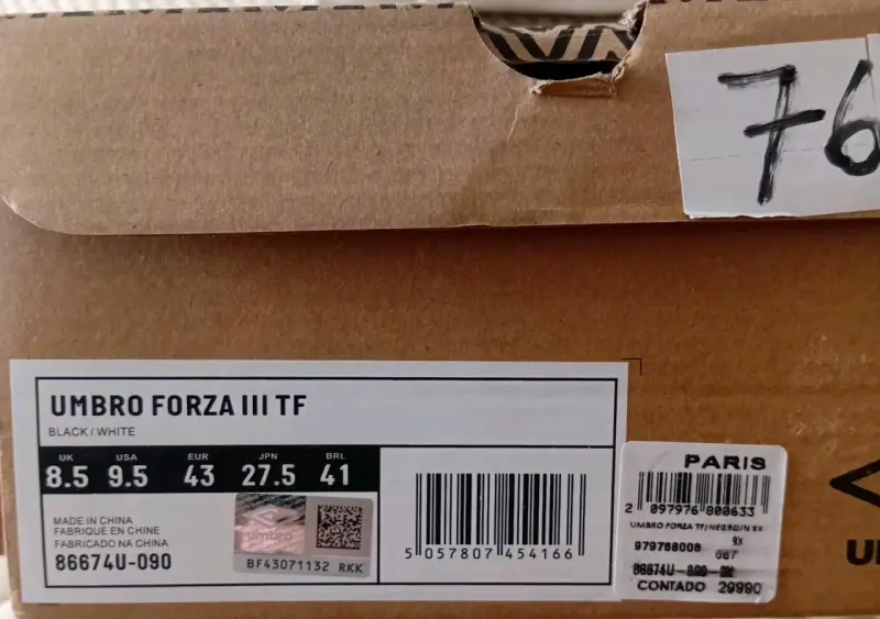 Zapatillas de fútbol Umbro Forza III TF negras - 4