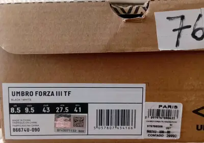 Zapatillas de fútbol Umbro Forza III TF negras - miniatura 4