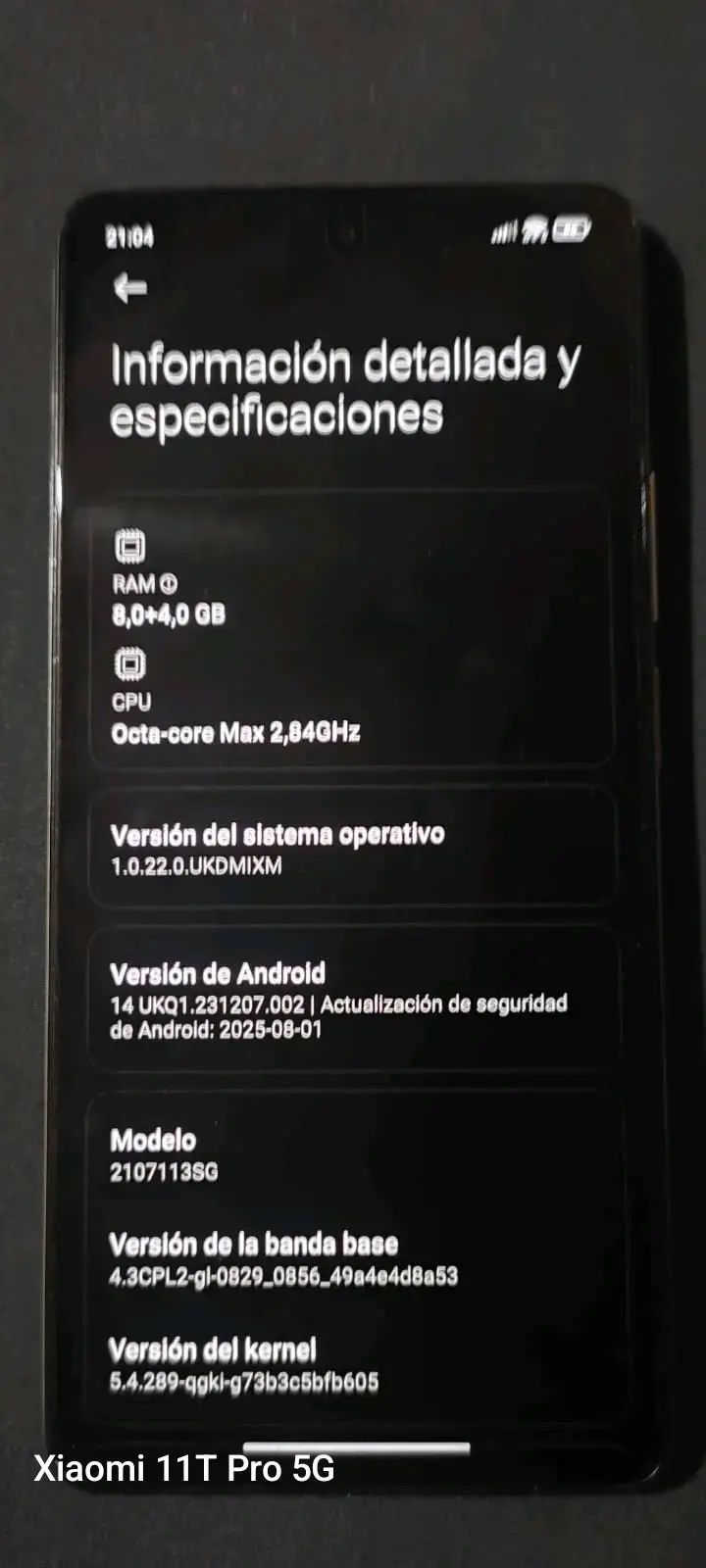 Xiaomi 11T Pro 5G con 256GB de almacenamiento - 4