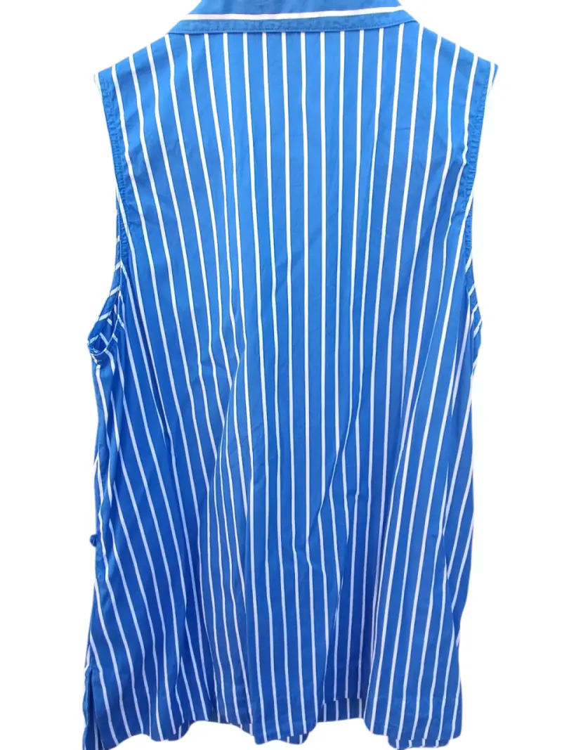 Blusa sin mangas a rayas azul Ralph Lauren - 2