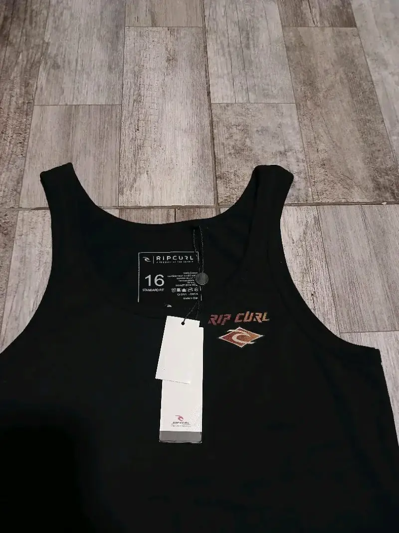Polera sin mangas negra Rip Curl para hombre - 2
