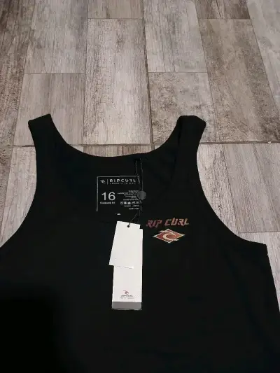 Polera sin mangas negra Rip Curl para hombre - miniatura 2