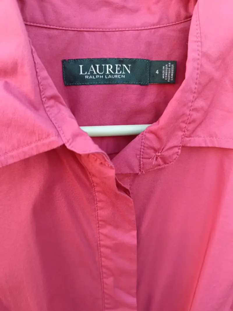 Vestido camisero rosa Lauren Ralph Lauren - 1