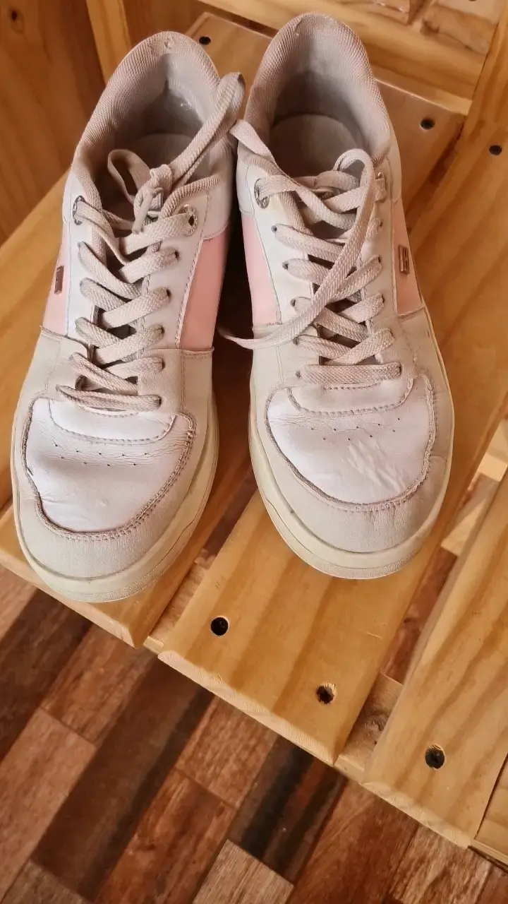 Zapatillas casuales beige y rosado para mujer - 2