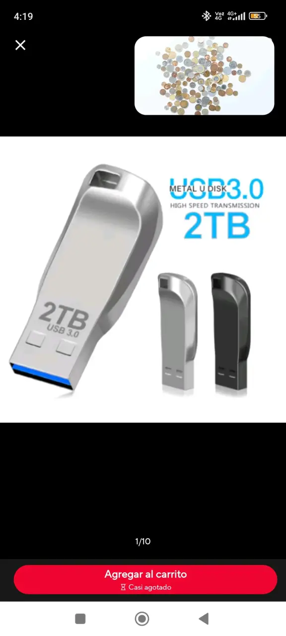 Pendrive USB 3.0 de 2TB Alta Velocidad
