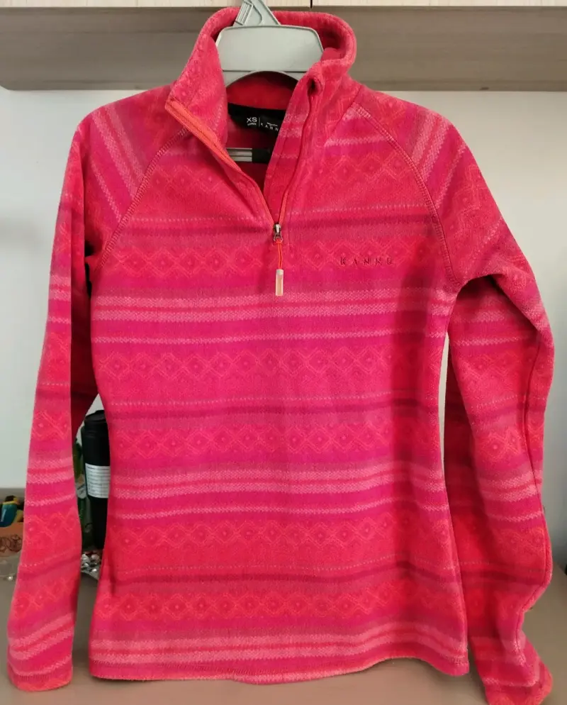 Polar fleece rosado para mujer talla XS
