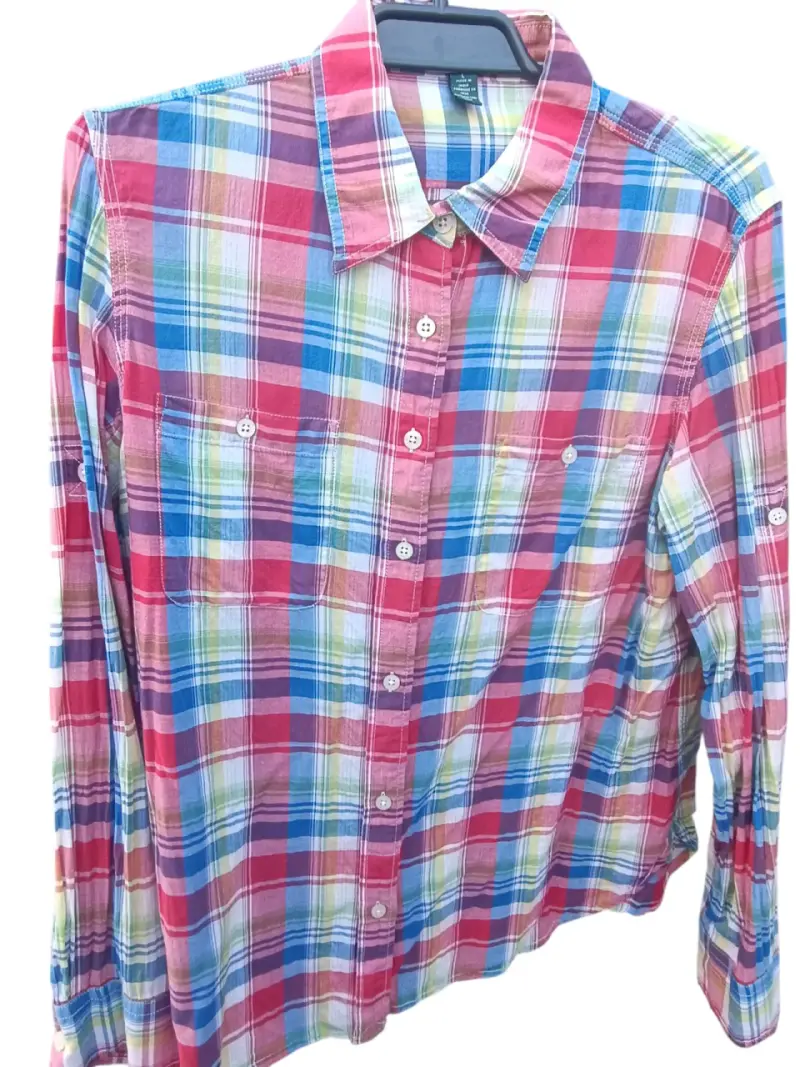 Camisa talla L a cuadros Ralph Lauren de algodón - 1